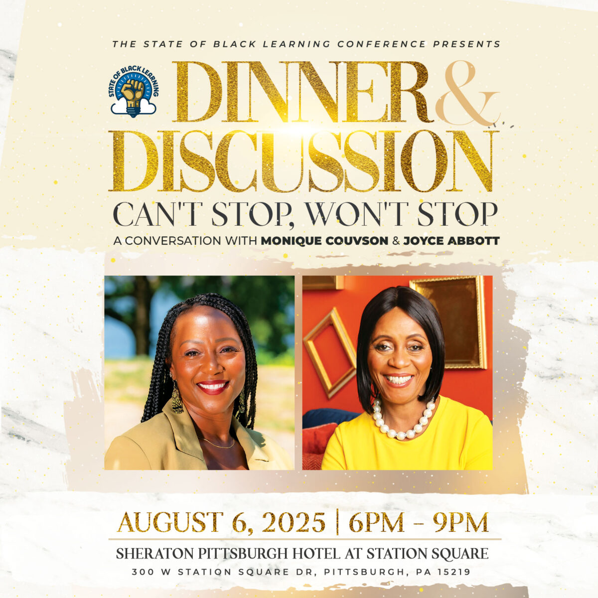 Dinner & Discussion Featuring Joyce Abbott and Monique Coulson